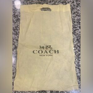 Coach Light Yellow Storage Duster Bag